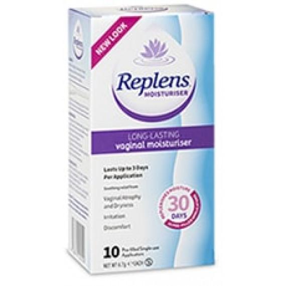 Replens Vaginal Moisturiser 10 Single Use Applicators