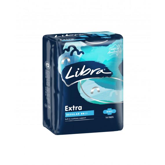 Libra Extra Regular Pads With Wings 14 Pack