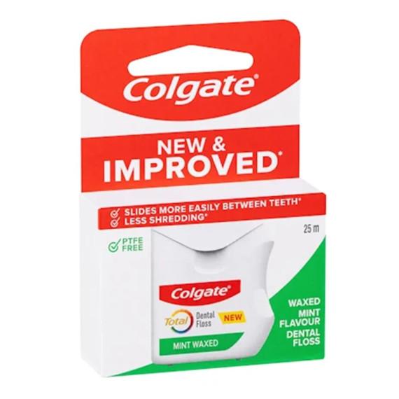 Buy Colgate Total Mint Waxed Dental Floss 25m Online Pharmacy Direct AU