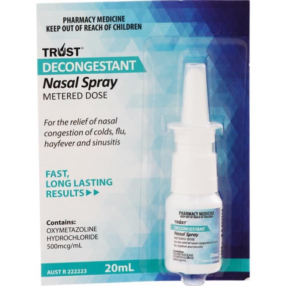 Trust Decongestant Nasal Spray 20ml - Fast Relief - Pharmacy Direct