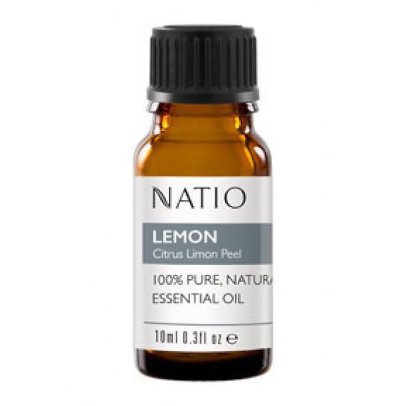 Natio Lemon Essential Oil 10ml natural aromatherapy available at Pharmacy Direct