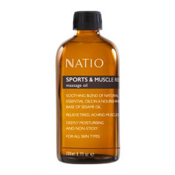 Natio Sports & Muscle Recovery Massage Oil 200ml