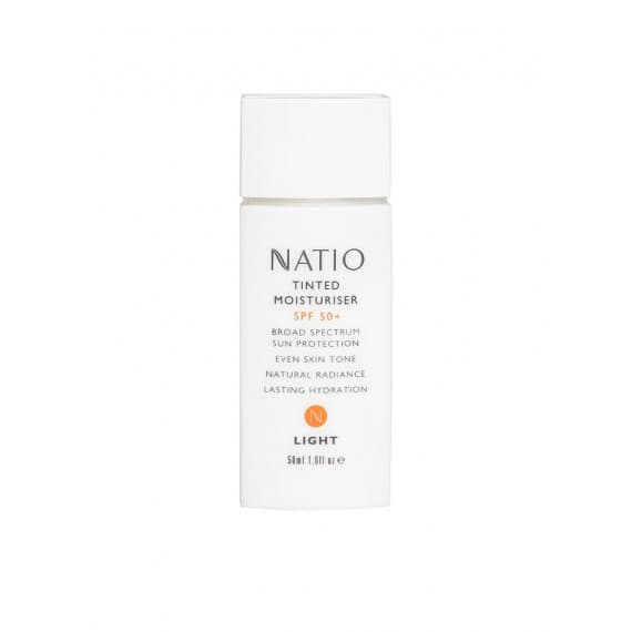 Natio Tinted Moisturiser SPF 50 Plus Light 50ml