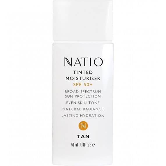 Natio Tinted Moisturiser SPF 50 Plus Tan 50ml