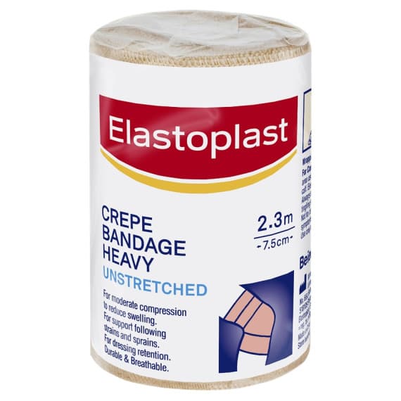 Buy Elastoplast Bandage Crepe Unstretched 7.5cm x 2.3m Online Pharmacy Direct AU