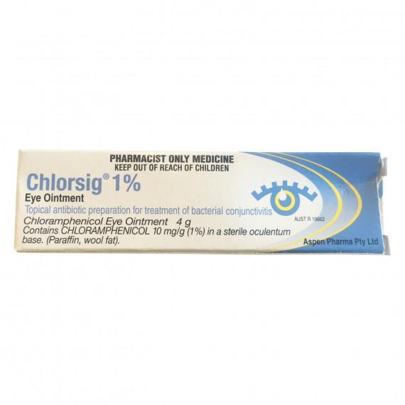 Chlorsig Eye Ointment 1 percent 4g S3