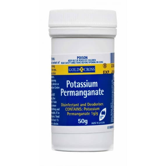 Gold Cross Potassium Permanganate 50g antiseptic solution - Pharmacy Direct