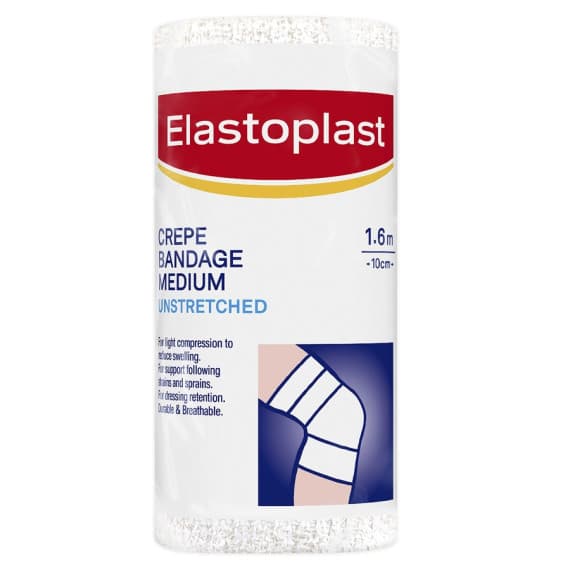 Buy Elastoplast Medium Weight Crepe Bandage 10cm x 1.6m Online Pharmacy Direct AU