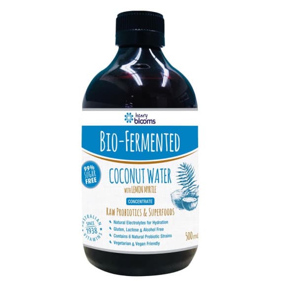 Henry Blooms Bio Fermented Coconut Water With Lemon Myrtle 500ml