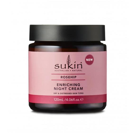 Sukin Rosehip Enriching Night Cream 120ml - Hydrating Skincare | Pharmacy Direct