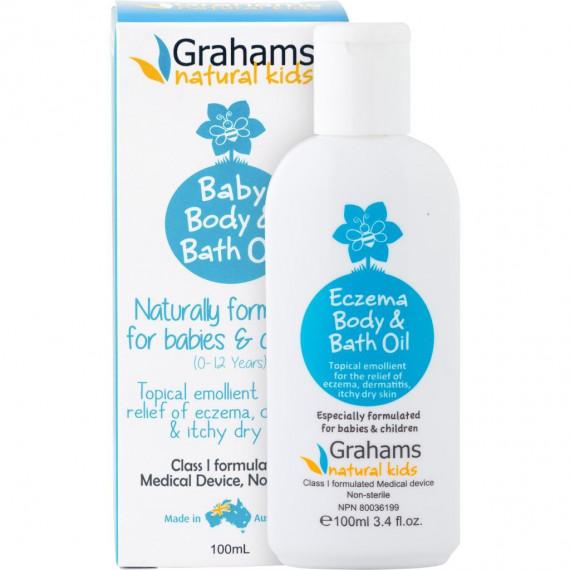 Grahams Natural Baby Eczema Body and Bath Oil 100ml