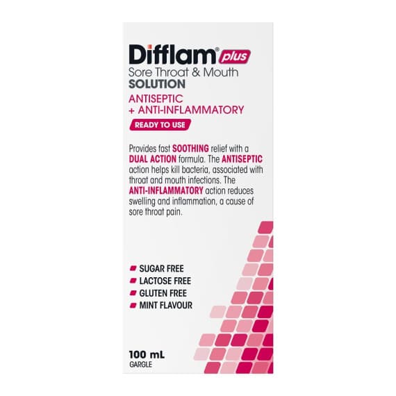 Difflam C Sore Throat Gargle and Mouth Solution 100ml