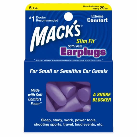 Macks Slim Fit Soft Foam Ear Plugs 5 Pair