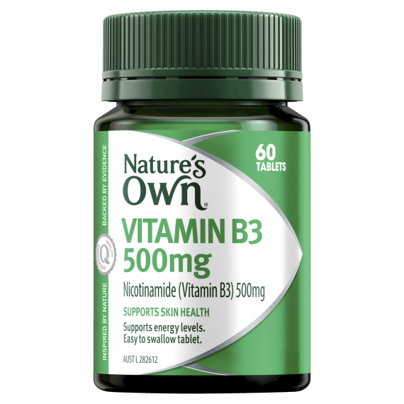 Natures Own Vitamin B3 500mg 60 Tablets