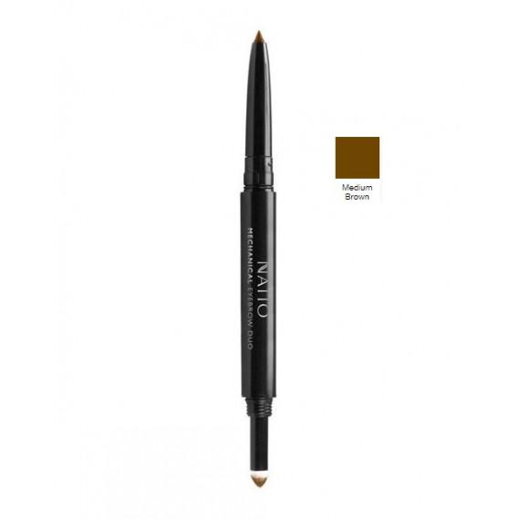 Natio Mechanical Eyebrow Duo Medium Brown - Define Brows Easily at Pharmacy Direct