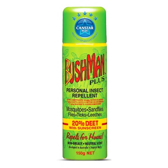 Bushman Aerosol with Sunscreen 150g for UV protection at Pharmacy Direct