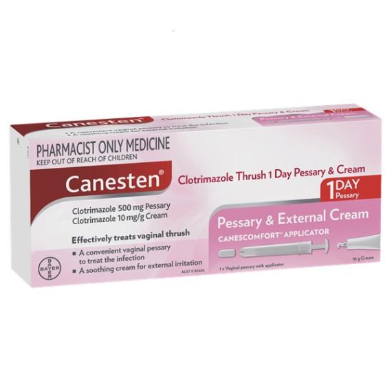 Buy Canesten Once Pessary And 1 Percent Cream 10g S3 Online Pharmacy Direct AU