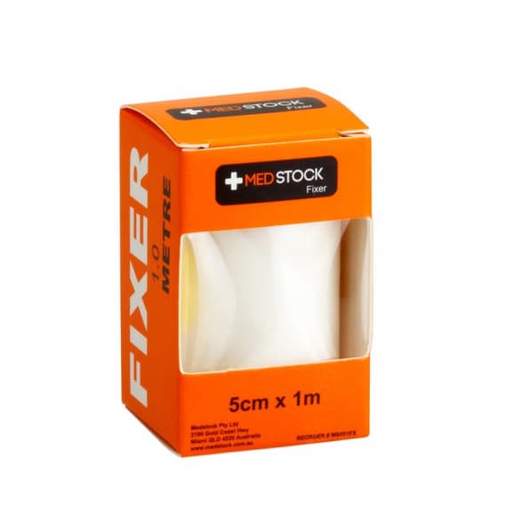 Medstock Fabric Roll Fixer 5cm x 1m secure dressing tape - Pharmacy Direct