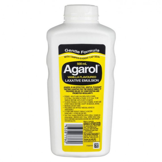 Buy Agarol Laxative Emulsion Vanilla 500ml Online Pharmacy Direct AU