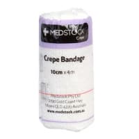 Medstock Light Crepe Bandage With Elastic Clips 10cm x 4m 1 Piece