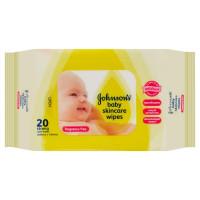 Johnsons Baby Skincare Wipes Fragrance Free 20 Pack
