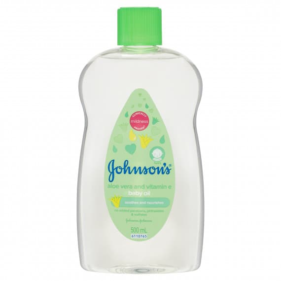 Johnsons Baby Oil With Aloe Vera And Vitamin E 500ml