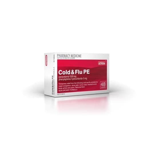 Pharmacy Action Cold And Flu PE 48 Tablets
