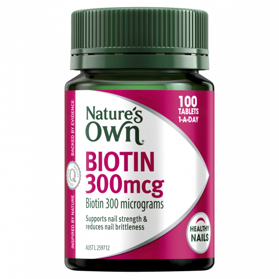 Natures Own Biotin 300mcg 100 Tablets