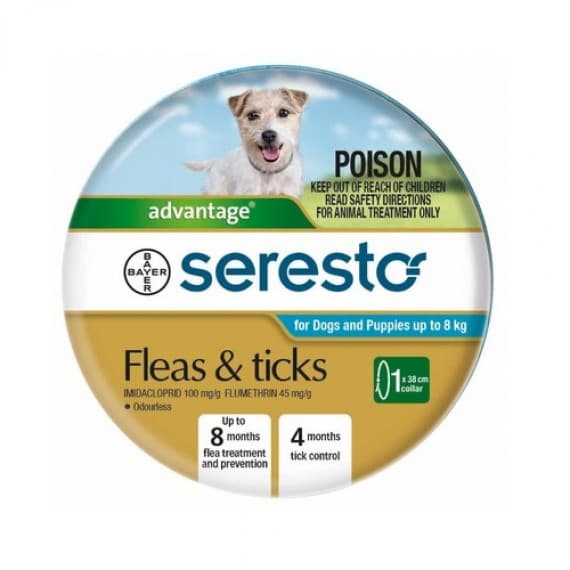Buy Seresto Fleas and Ticks Collar For Dogs and Puppies Up to 8Kg Online Pharmacy Direct AU