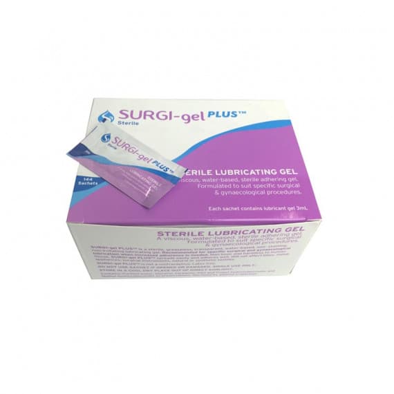 Surgi-Gel Plus Sterile Lubricating Gel 3ml Sachet 144 Pack