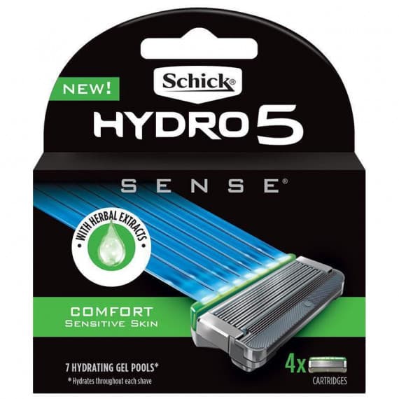 Schick Hydro 5 Sense Comfort Blade Refills 4-Pack at Pharmacy Direct