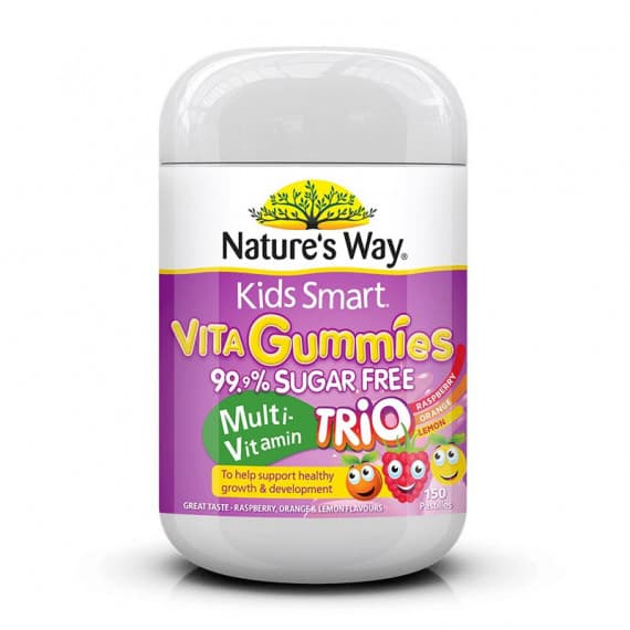 Buy Natures Way Kids Smart Vita Gummies Sugarfree Multivitamins Trio 150 Pastilles Expiry Date 9/25 Online Pharmacy Direct AU