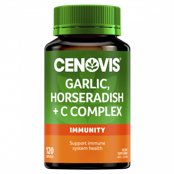 Cenovis Garlic and Horseradish Plus C Complex 120 Capsules