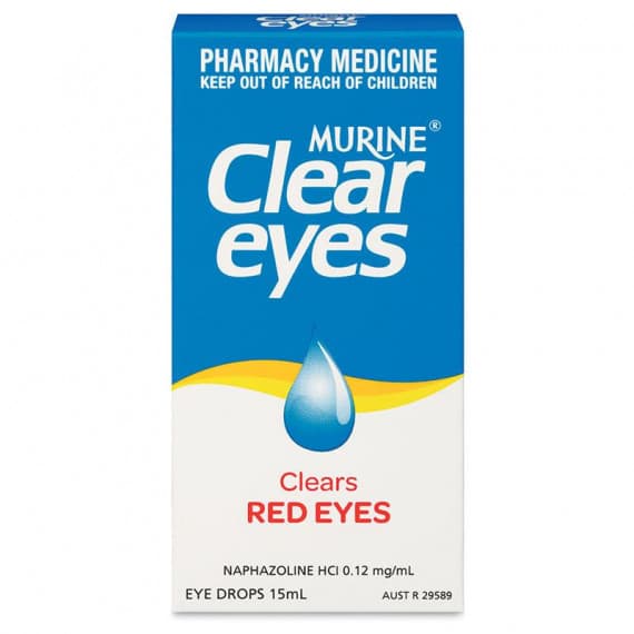 Murine Clears Red Eyes 15ml soothing relief for redness – Pharmacy Direct