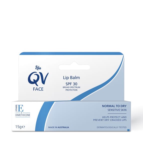 QV Face Lip Balm 15g soothing hydration lip protection – Pharmacy Direct