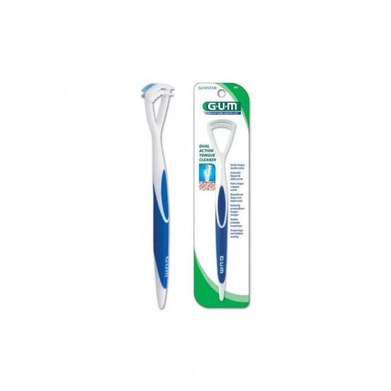 GUM Dual Action Tongue Cleaner for fresh breath and oral hygiene – Pharmacy Direct