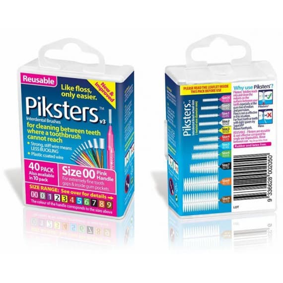 Piksters Interdental Brush Size 00 Pink 40 Pack