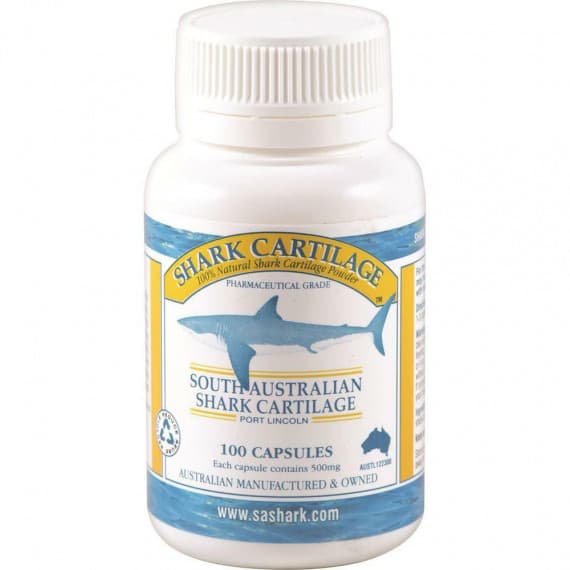 Shark Cartilage 500mg capsules to support joint and bone health - Pharmacy Direct