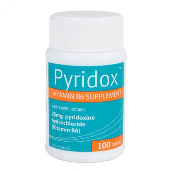 Buy Pyridox Vitamin B6 Supplement 100 Tablets Online Pharmacy Direct AU