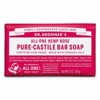Dr. Bronners Pure Castile Bar Soap Rose 140g