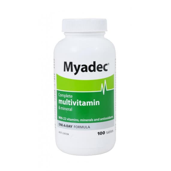 Myadec Complete Multivitamin Mineral 100 Tablets at Pharmacy Direct