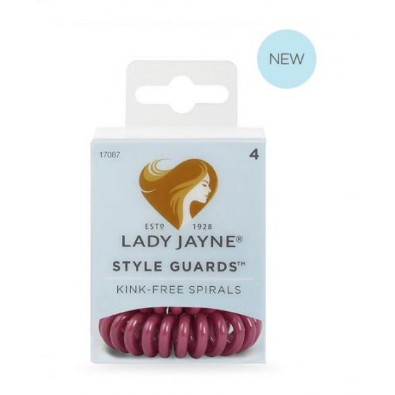 Lady Jayne Style Guards Kink Free Spirals Maroon 4 Pack