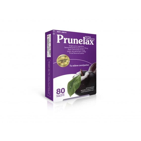 Prunelax Extra Strength 80 Tablets constipation relief and digestive support at Pharmacy Direct