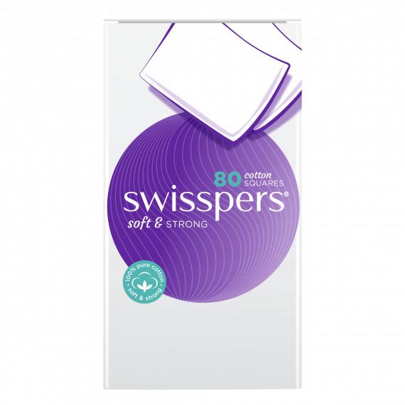 Buy Swisspers Cotton Squares 80 Packs Online Pharmacy Direct AU