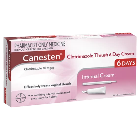 Canesten Vaginal 6 Day Cream 1 Percent 35g S3