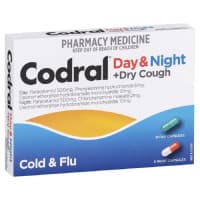 Codral PE Cold and Flu Plus Cough Day and Night 24 Capsules
