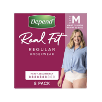 Depend Real Fit For Women Super Underwear Medium 8 Pack