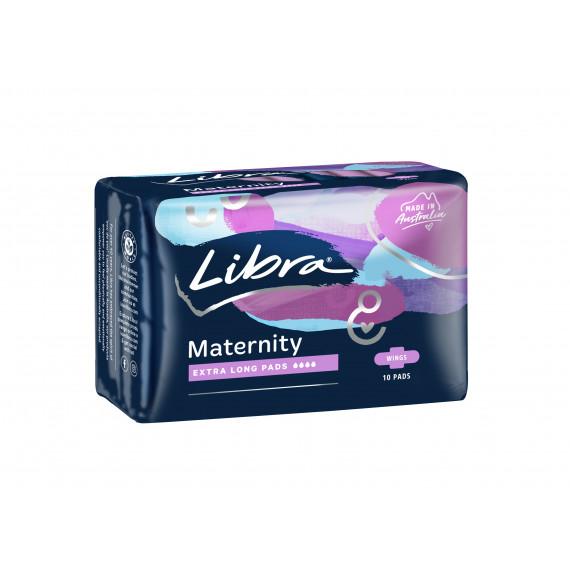 Libra Maternity Pads Extra Long with Wings 10 Pack at Pharmacy Direct
