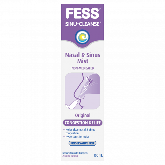 Fess Sinu Cleanse Nasal And Sinus Mist Saline Spray 100ml