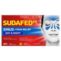 Sudafed Pe Sinus Day And Night Tabs 24